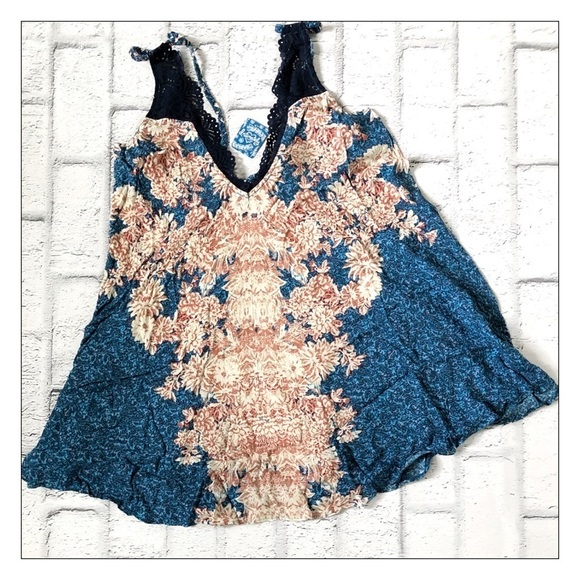 NWT Free People Blue Morning Sun Slip Dress - Picture 4 of 4